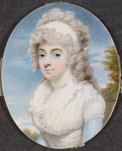 Miniatuur van onbekende vrouw